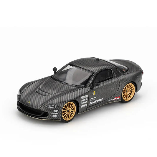 Mazda RX-7 RE-Amemiya "Matsukiyo KOKU" 3-Rotor (Carbon) | Mini GT 1:64 | Diecast