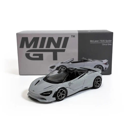 McLaren 750S Spider Cirrus Grey | MINI GT 1:64