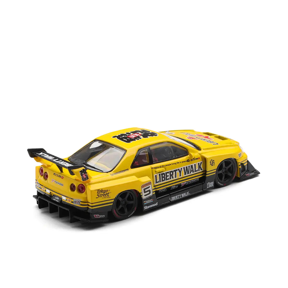 Nissan LB-ER34 Super Silhouette Skyline (Sport Yellow) | Mini GT 1:64 | Diecast