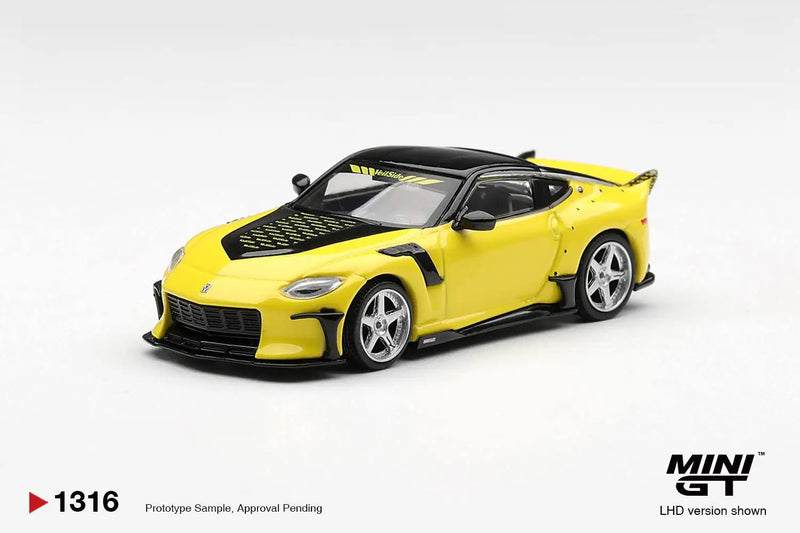 Nissan Z VeilSide FFZ400 Ikazuchi Yellow LHD Mini GT 1/64