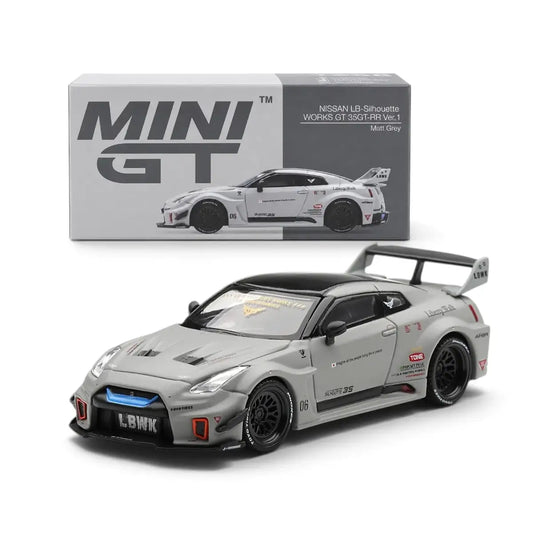 Nissan LB-Silhouette WORKS GT 35 GT-RR Ver.1 (Matt Grey) | Mini GT 1:64 | Diecast