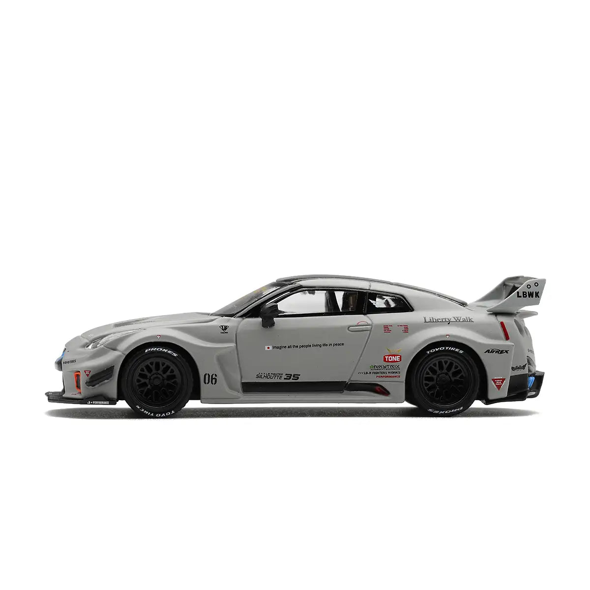 Nissan LB-Silhouette WORKS GT 35GT-RR Ver.1 (Matt Grey) | Mini GT 1:64 | Diecast