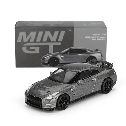 Nissan GT-R 2013 NISMO R35 CRS (Dark Metal Gray) | Mini GT 1:64 | Diecast