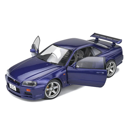 Nissan Skyline R34 GT-R 1999 (Midnight Purple) | Solido 1:18 | Diecast