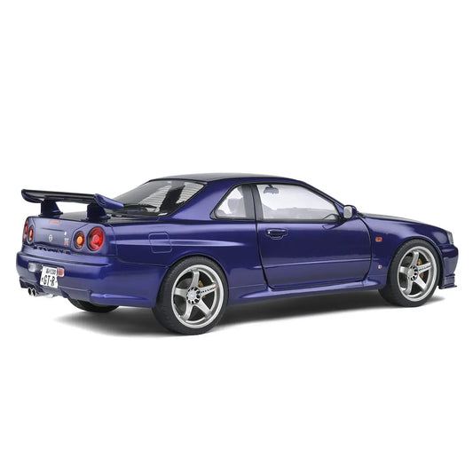 Nissan Skyline R34 GT-R 1999 (Midnight Purple) | Solido 1:18 | Diecast