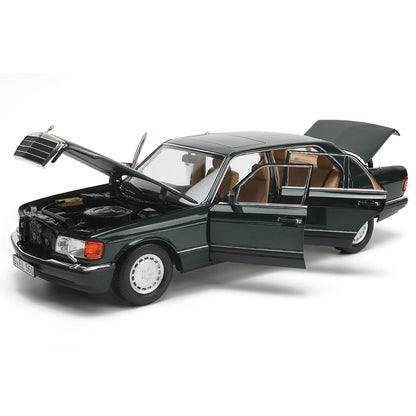 مرسيدس بنز 560 SEL (W126) موديل 1989 (أخضر) | نوريف 1:18 إصدار الوكيل | دايكاست