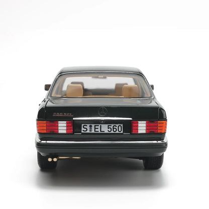 مرسيدس بنز 560 SEL (W126) موديل 1989 (أخضر) | نوريف 1:18 إصدار الوكيل | دايكاست