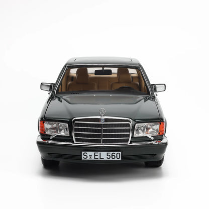 مرسيدس بنز 560 SEL (W126) موديل 1989 (أخضر) | نوريف 1:18 إصدار الوكيل | دايكاست