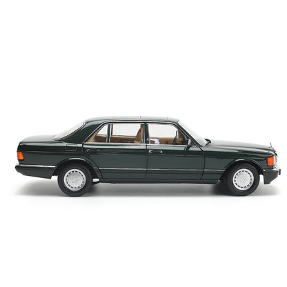 مرسيدس بنز 560 SEL (W126) موديل 1989 (أخضر) | نوريف 1:18 إصدار الوكيل | دايكاست