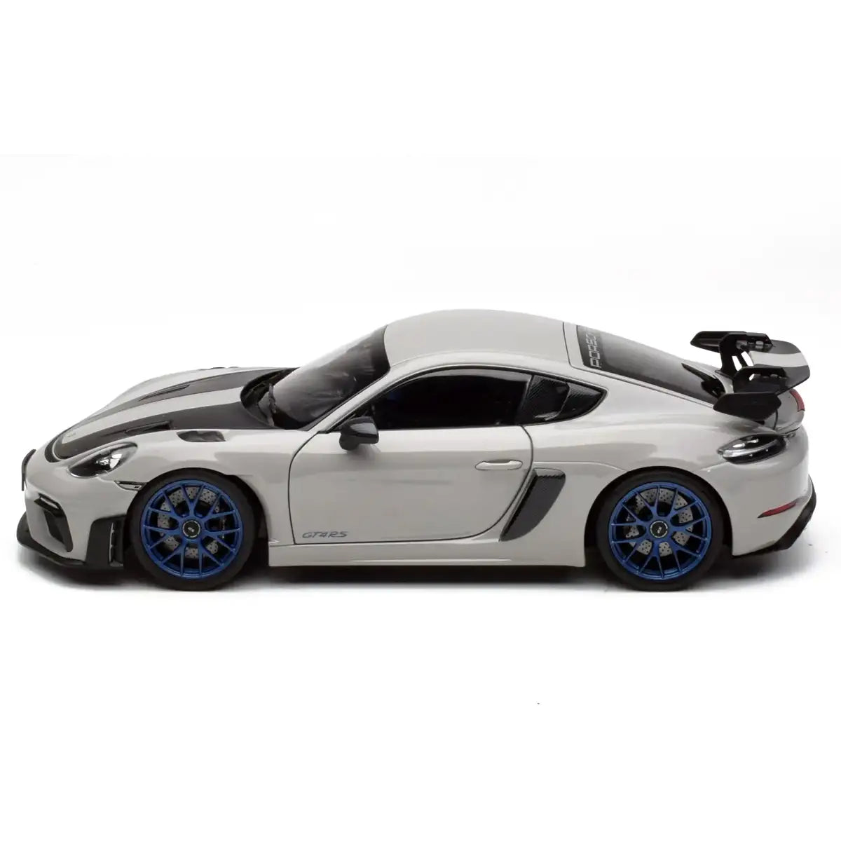 Porsche 718 Cayman GT4 RS Weissach Package 2023 Chalk Grey | Norev 1:18 | High-End Diecast