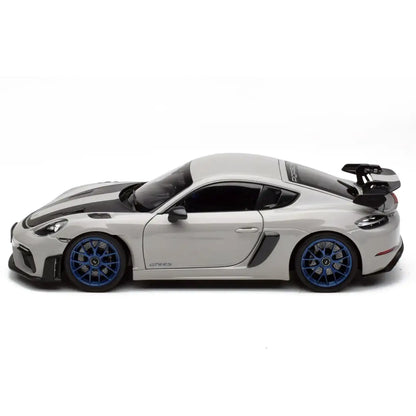 Porsche 718 Cayman GT4 RS Weissach Package 2023 Chalk Grey | Norev 1:18 | High-End Diecast