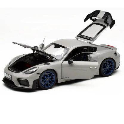 Porsche 718 Cayman GT4 RS Weissach Package 2023 Chalk Grey | Norev 1:18 | High-End Diecast