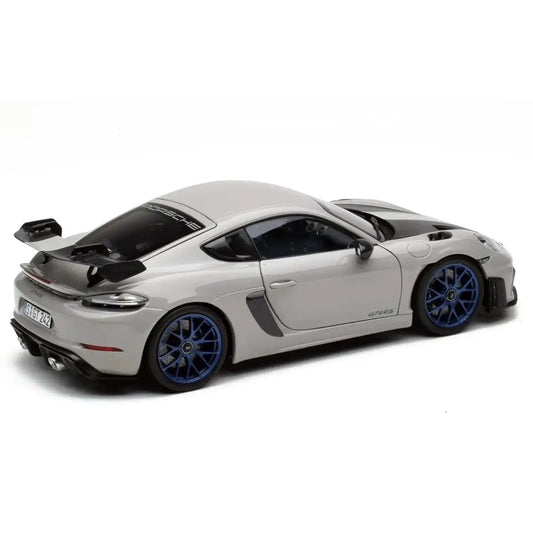 Porsche 718 Cayman GT4 RS Weissach Package 2023 Chalk Grey | Norev 1:18 | High-End Diecast