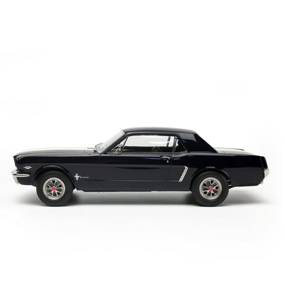 Ford Mustang Hardtop Coupe 1965 (Nightmist Blue, White Stripes) | Norev 1:18 | Diecast