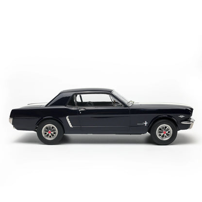 Ford Mustang Hardtop Coupe 1965 (Nightmist Blue, White Stripes) | Norev 1:18 | Diecast