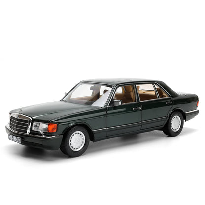 مرسيدس بنز 560 SEL (W126) موديل 1989 (أخضر) | نوريف 1:18 إصدار الوكيل | دايكاست