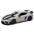 Porsche 718 Cayman GT4 RS Weissach Package 2023 Chalk Grey | Norev 1:18 | High-End Diecast