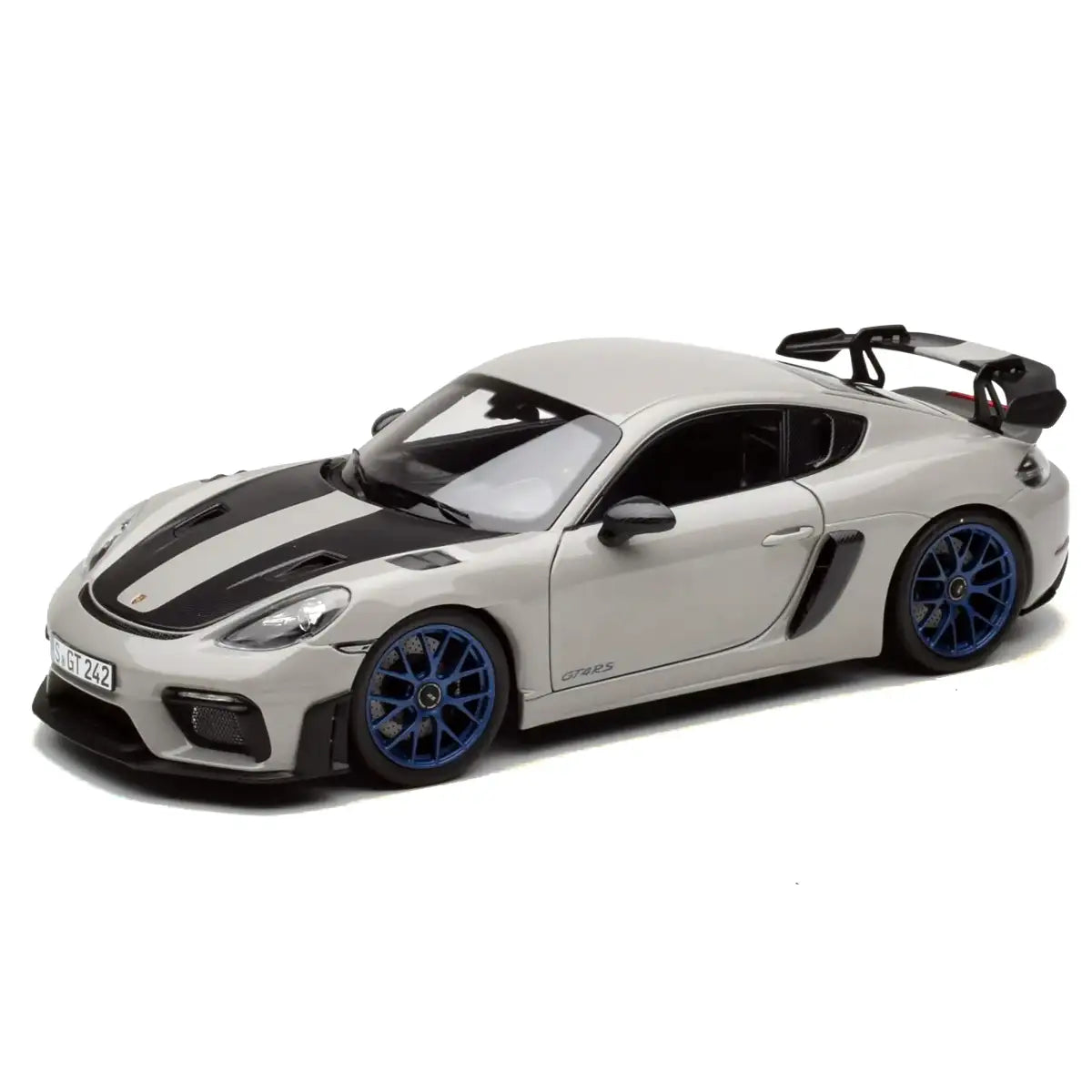 Porsche 718 Cayman GT4 RS Weissach Package 2023 Chalk Grey | Norev 1:18 | High-End Diecast