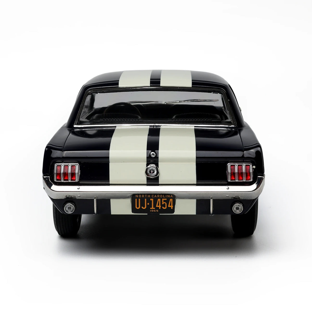 Ford Mustang Hardtop Coupe 1965 (Nightmist Blue, White Stripes) | Norev 1:18 | Diecast
