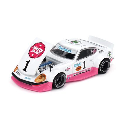 Nissan Fairlady Z Tamiya "The Frog" V1 (White/Pink) | Kaido House x Mini GT 1:64 | Diecast