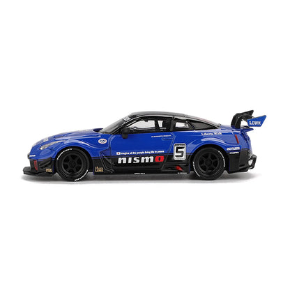 Nissan GT-R R35 LB-Silhouette Works GT 35GT-RR (Blue) | Mini GT 1:64 | Diecast