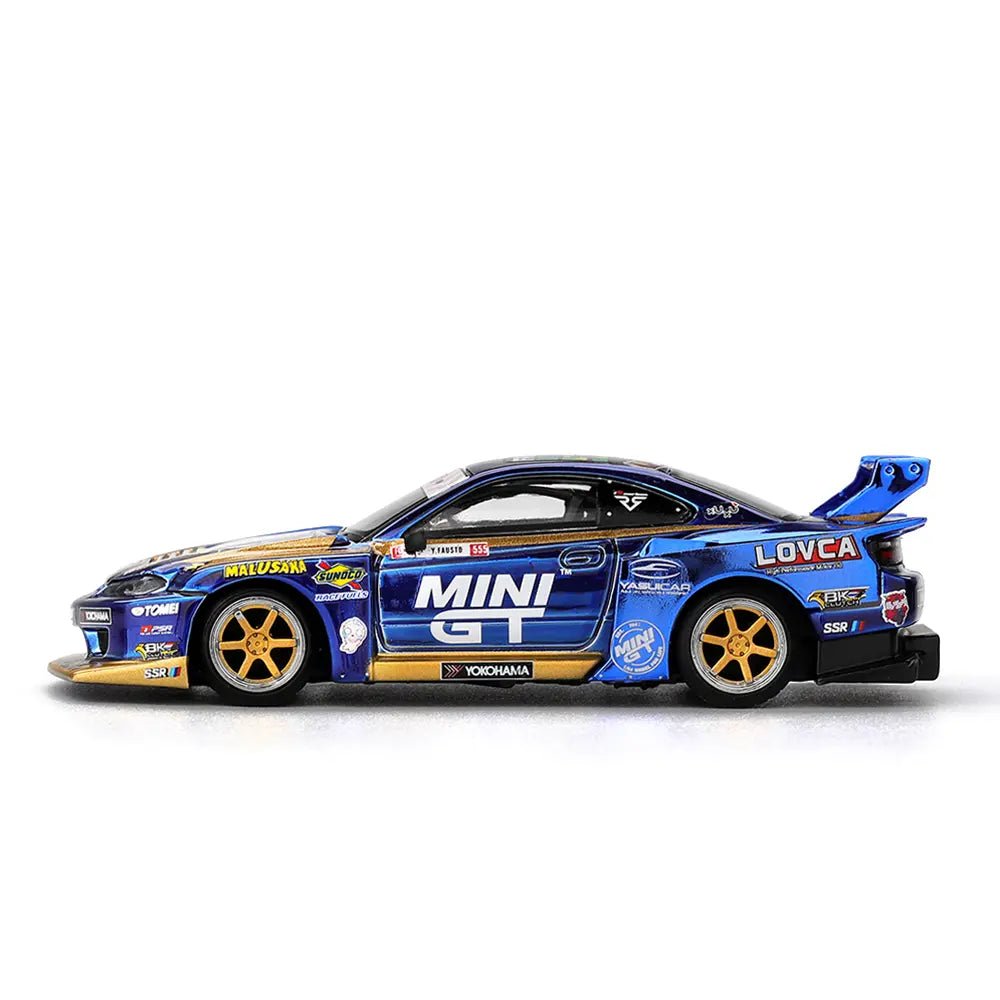 Nissan Silvia S15 LB-Super Silhouette #555 Formula Drift 2025 | Mini GT 1:64 | Diecast