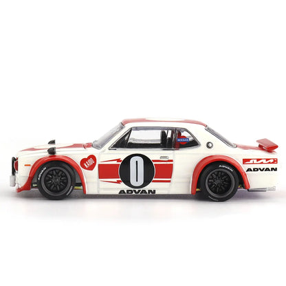 Nissan Skyline 2000GT-R KPGC10 "Kaido Works V2" (White) | Kaido House x Mini GT 1:64 | Diecast