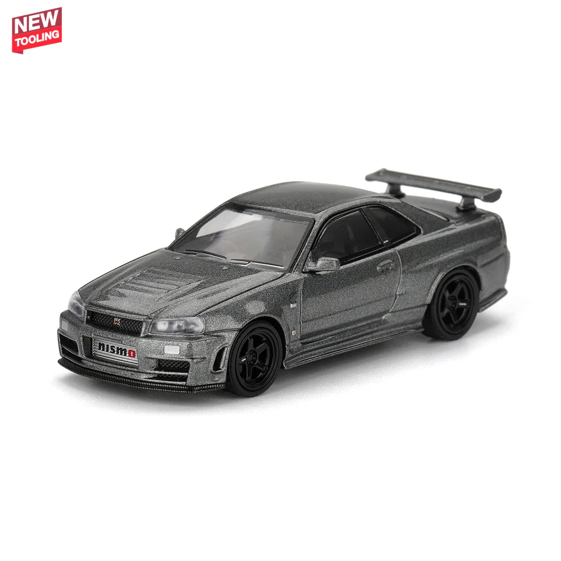 Nissan Skyline GT-R R34 NISMO CRS (Dark Metal Gray) | Mini GT 1:64 | Diecast