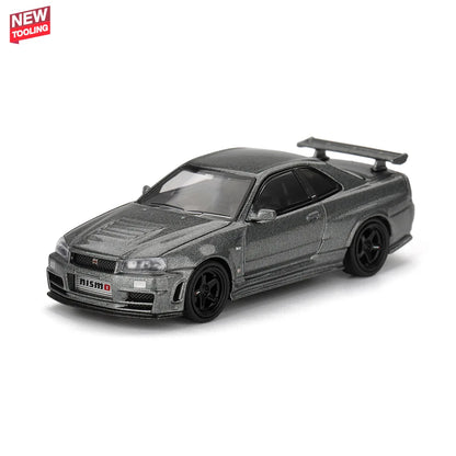 Nissan Skyline GT-R R34 NISMO CRS (Dark Metal Gray) | Mini GT 1:64 | Diecast