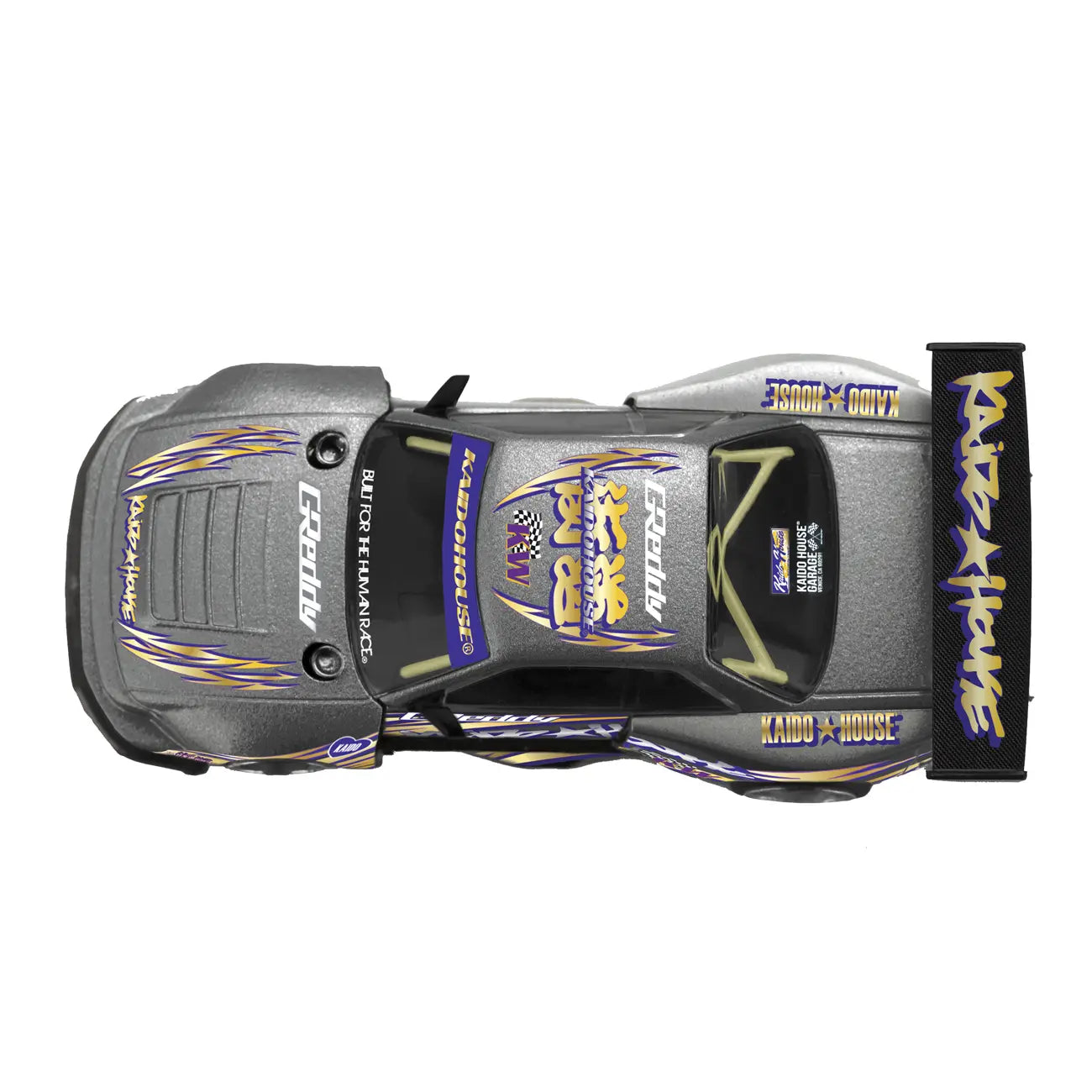 Nissan Silvia S13-R "Kaido Drift V1" GReddy (Gunmetal) | Kaido House x Mini GT 1:64 | Diecast