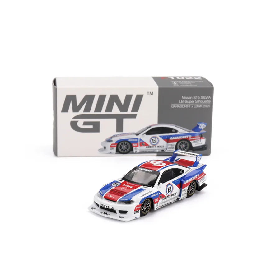 Nissan S15 Silvia GARASIDRIFT x LBWK 2025 | MINI GT 1:64
