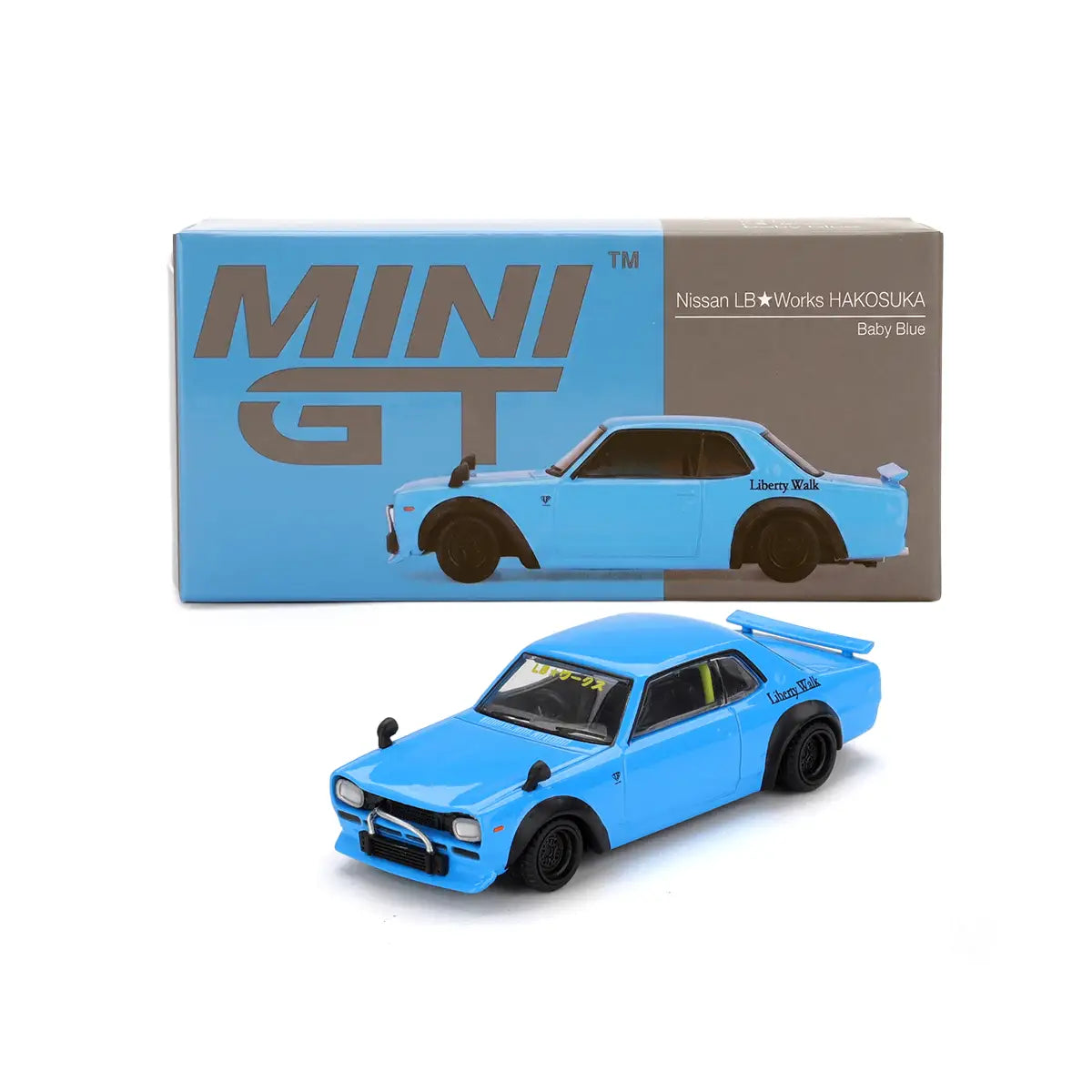 Nissan LB★Works Hakosuka (Baby Blue) | Mini GT 1:64 | Diecast