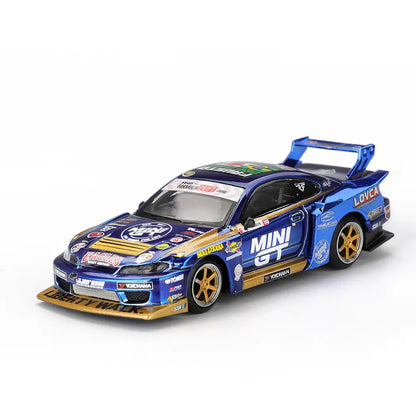 Nissan Silvia S15 LB-Super Silhouette #555 Formula Drift 2025 | Mini GT 1:64 | Diecast
