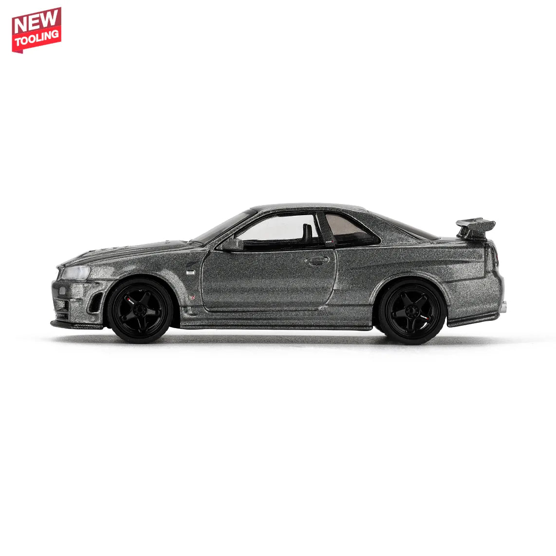 Nissan Skyline GT-R R34 NISMO CRS (Dark Metal Gray) | Mini GT 1:64 | Diecast