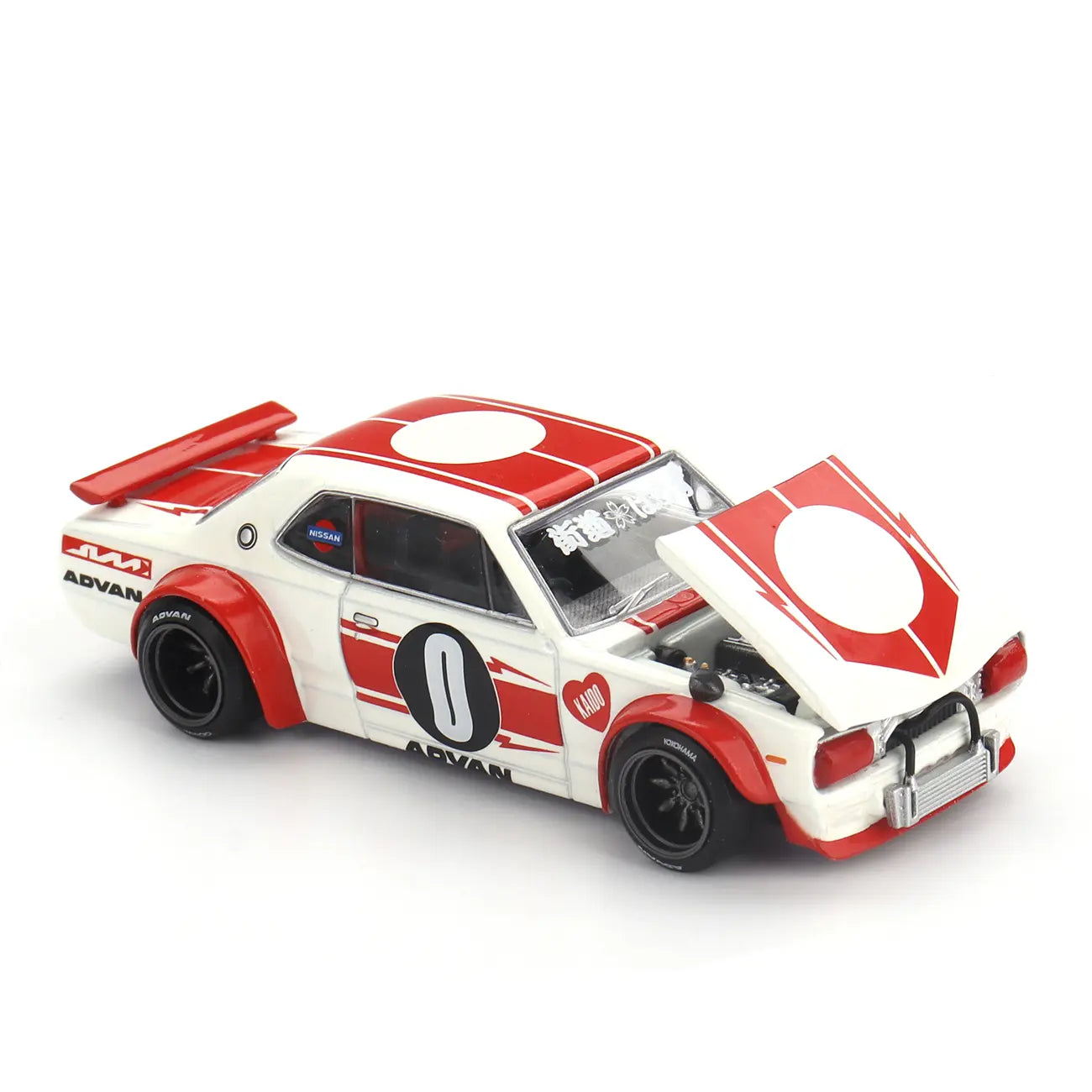 Nissan Skyline 2000GT-R KPGC10 "Kaido Works V2" (White) | Kaido House x Mini GT 1:64 | Diecast