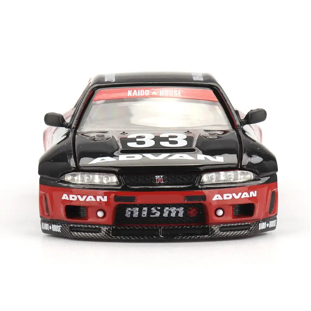 Nissan Skyline GT-R R33 Kaido Works ADVAN | Kaido House x Mini GT 1:64 | Diecast