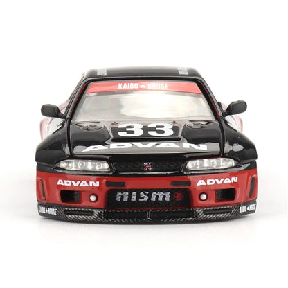 Nissan Skyline GT-R R33 Kaido Works ADVAN | Kaido House x Mini GT 1:64 | Diecast
