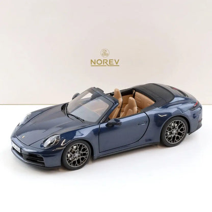 Porsche 911 Carrera Cabriolet (992.2) 2024 (Yachting Blue Metallic) | Norev 1:18 | Diecast