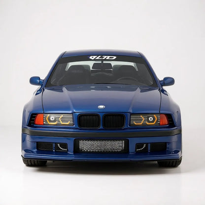 BMW E36 LTO Sedan Turbo Khyzyl Saleem 2023 (Avus Blue) | OttOmobile 1:18 | Resin