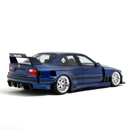 BMW E36 LTO Sedan Turbo Khyzyl Saleem 2023 (Avus Blue) | OttOmobile 1:18 | Resin