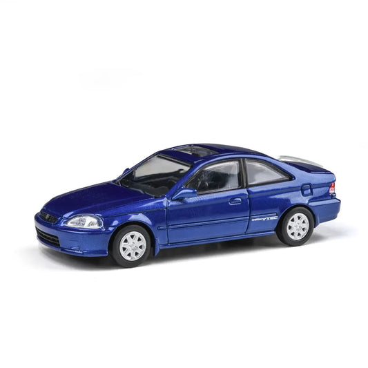 Honda Civic Si Coupe EM1 (Electron Blue, Wingless) 1999 | Para64 1:64 | Diecast