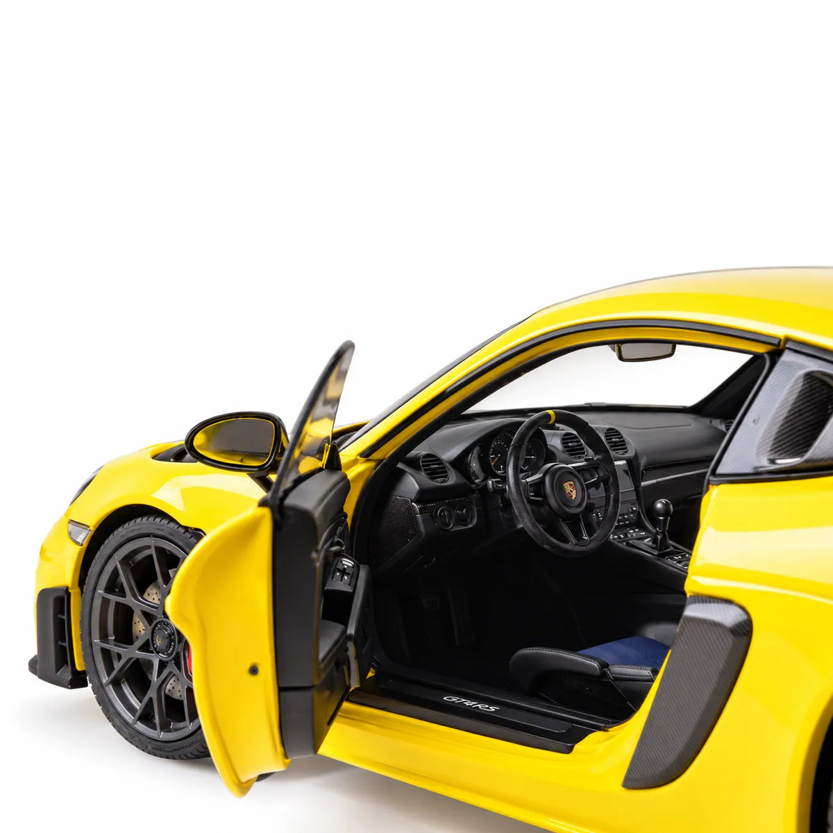 Porsche Cayman GT4 RS 2024 (Yellow, Weissach Package) | Minichamps 1:18 | Diecast