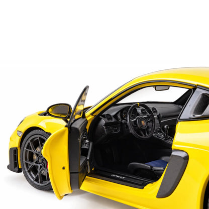 Porsche Cayman GT4 RS 2024 (Yellow, Weissach Package) | Minichamps 1:18 | Diecast