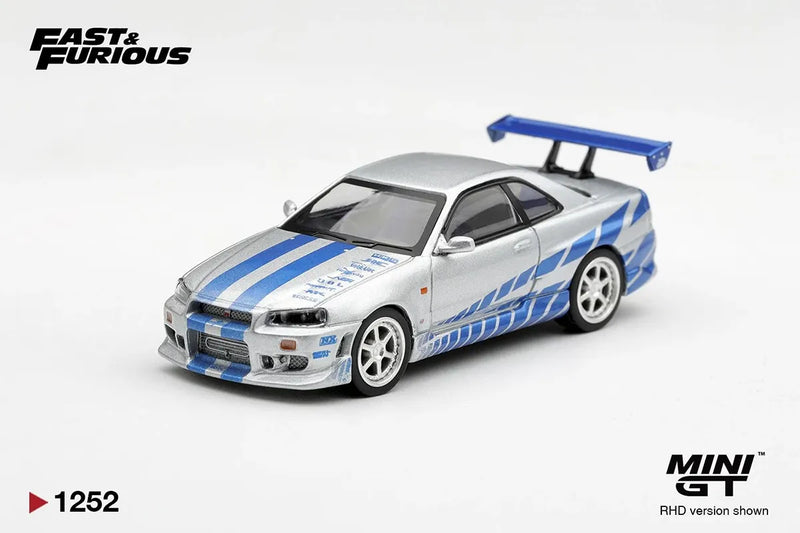 PREORDER MINI GT 1:64 - Nissan Skyline GT-R C-West "2 Fast 2 Furious" Brian O'Conner