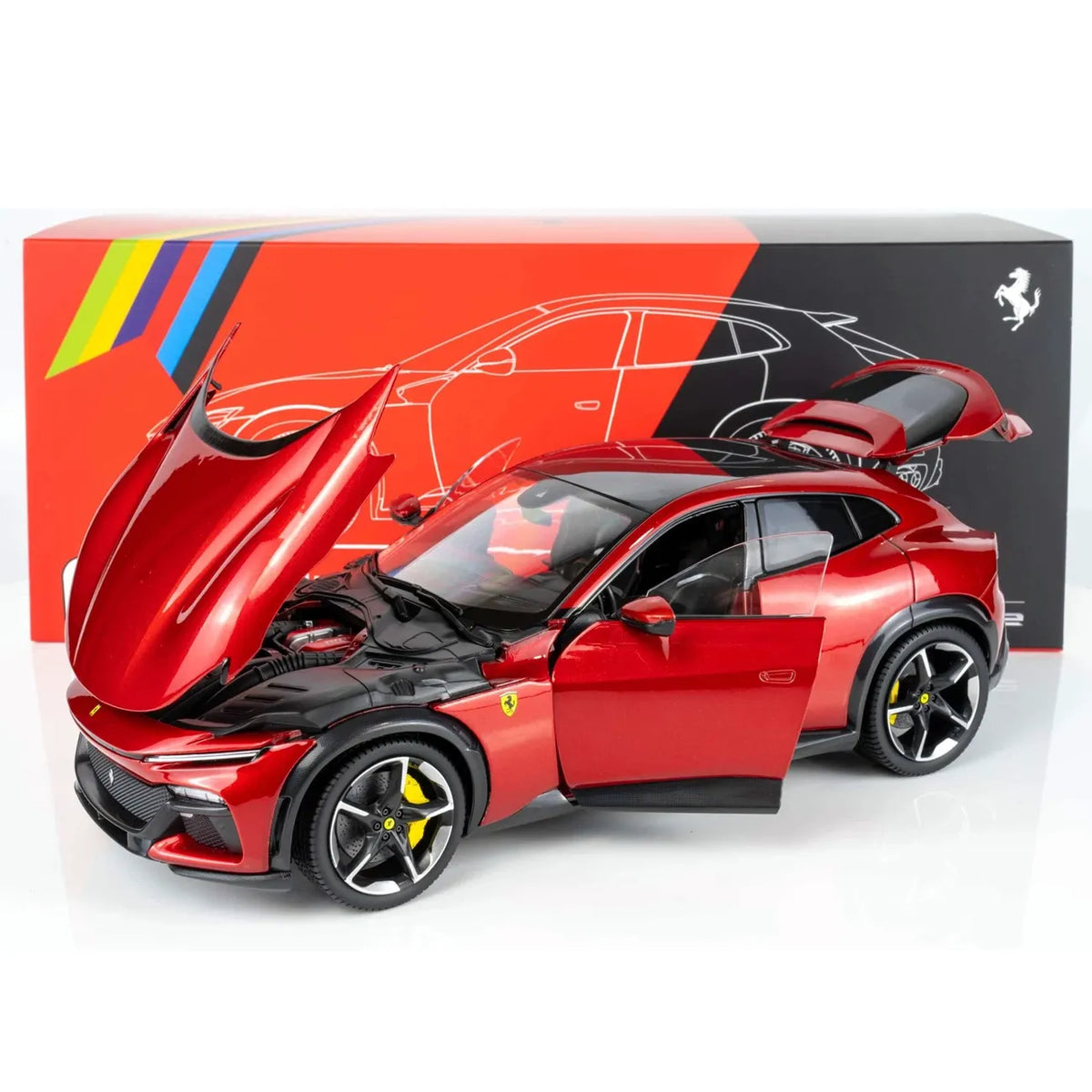 Ferrari Purosangue 2022 (Rosso Magma, Numbered) | Polistil 1:18 | Diecast