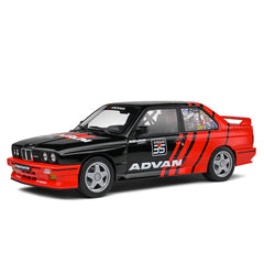BMW E30 M3 Drift Team Advan 1990 (Black & Red) | Solido 1:18 | Diecast
