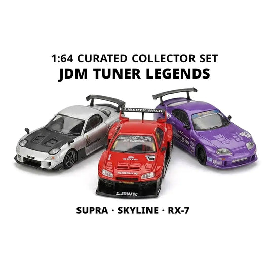 JDM Tuner Legends — Supra · Skyline · RX-7 | Mini GT 1:64 | Curated Collector Set