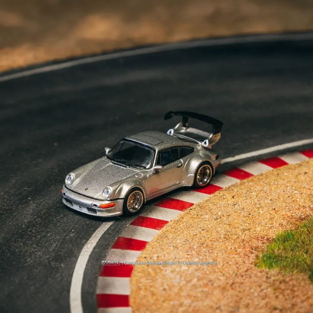 Porsche 911 (964) RWB Coupe 1993 (Silver Metallic) | Tarmac Works 1:64 | Diecast