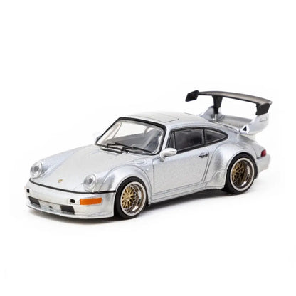 Porsche 911 (964) RWB Coupe 1993 (Silver Metallic) | Tarmac Works 1:64 | Diecast