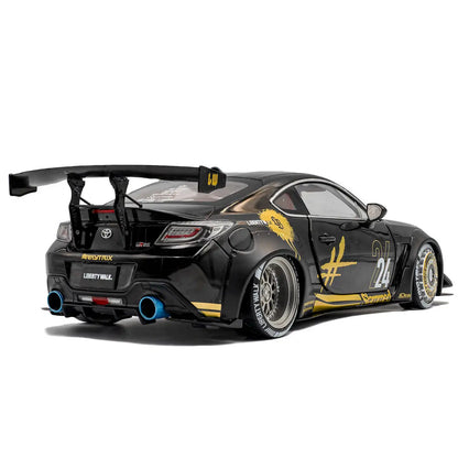 Toyota GR86 Liberty Walk Body Kit 2024 (Black & Gold) | Solido 1:18 | Diecast
